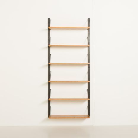 Scandinavian Modular Oak Shelving System, 1960s photo Furniture