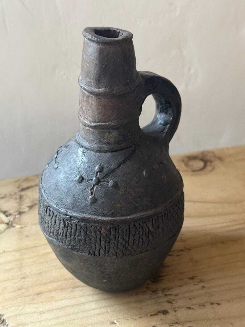 Antique Belgian Congo Vessel, 1900s photo furniture