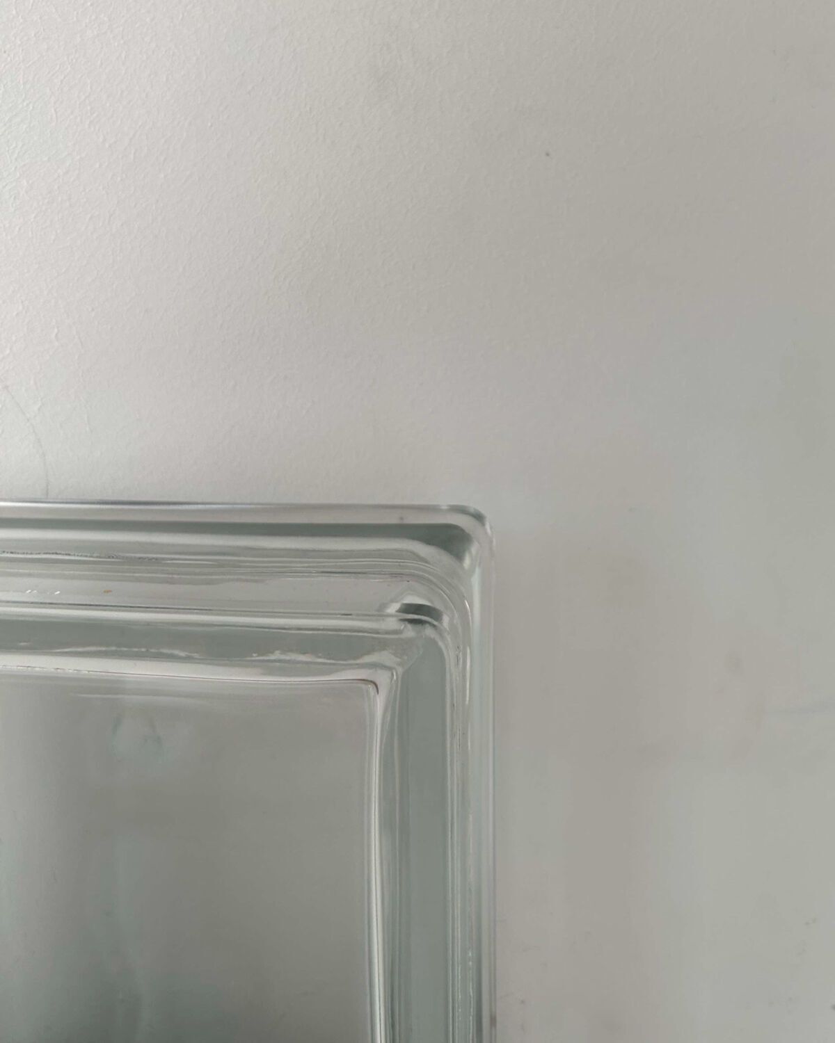 Pair Of Vintage Wall Lights, Glass And Black Metal, Italy 1980 photo vintage