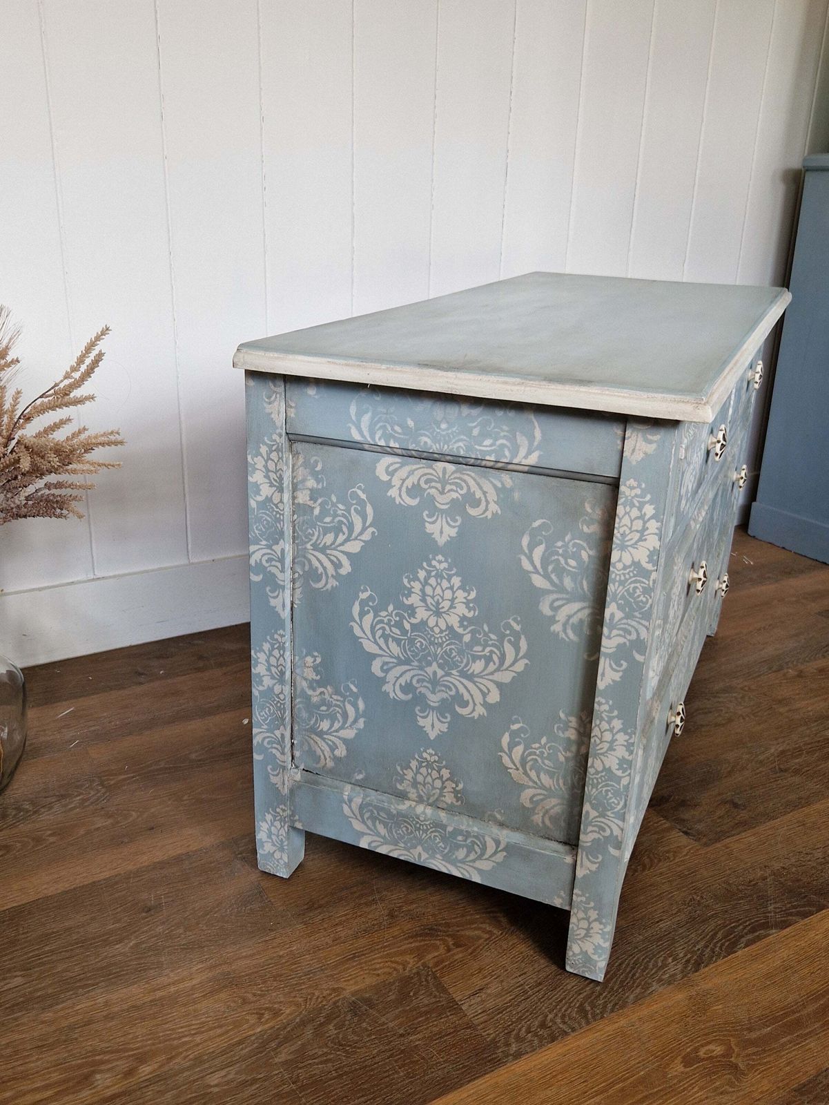 Furniture Hand Painted Vintage Chest Of Drawers photo