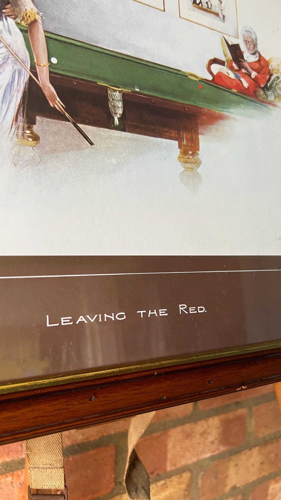 Framed Mid Century Reproduction After Hal Hurst – "Leaving The Red" photo 89.0