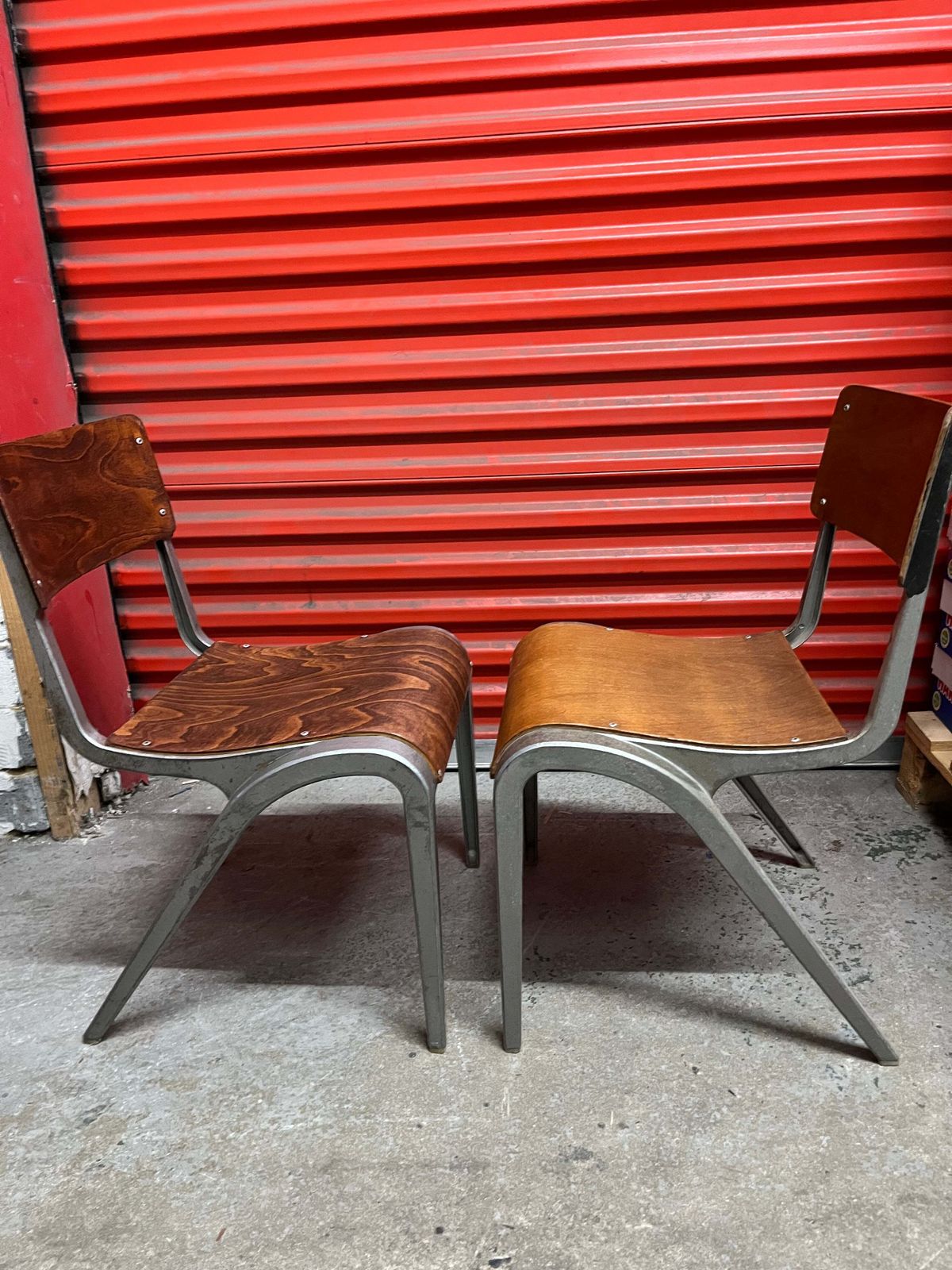 Esavian Children’s Stacking School Chair By James Leonard, 1950s Height 40cm photo for sale