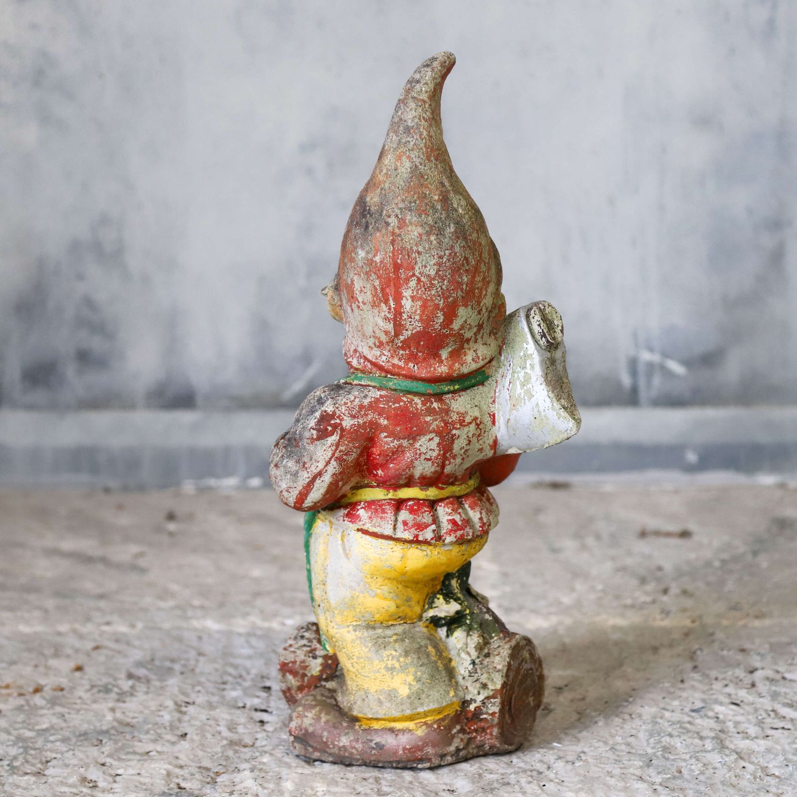 Mid Century Concrete Woodsman Lumberjack Garden Gnome photo vinterior