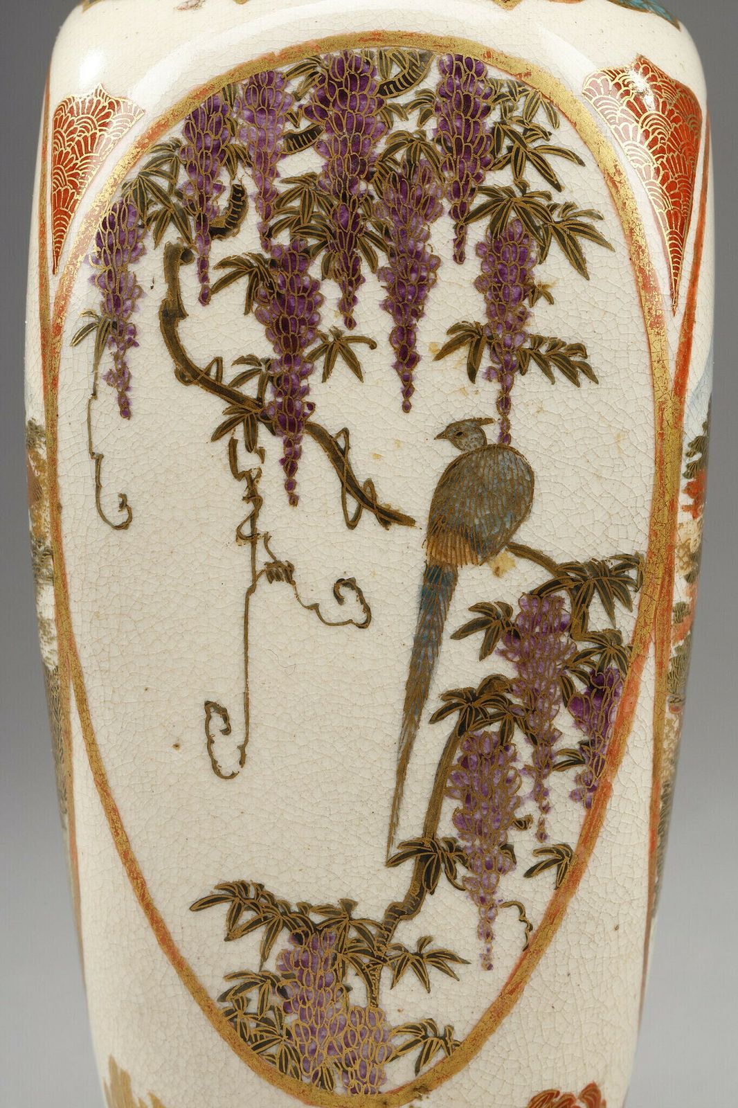 photo for sale Small Satsuma Porcelain Vase From Japan, Meiji Period (1868 1912).