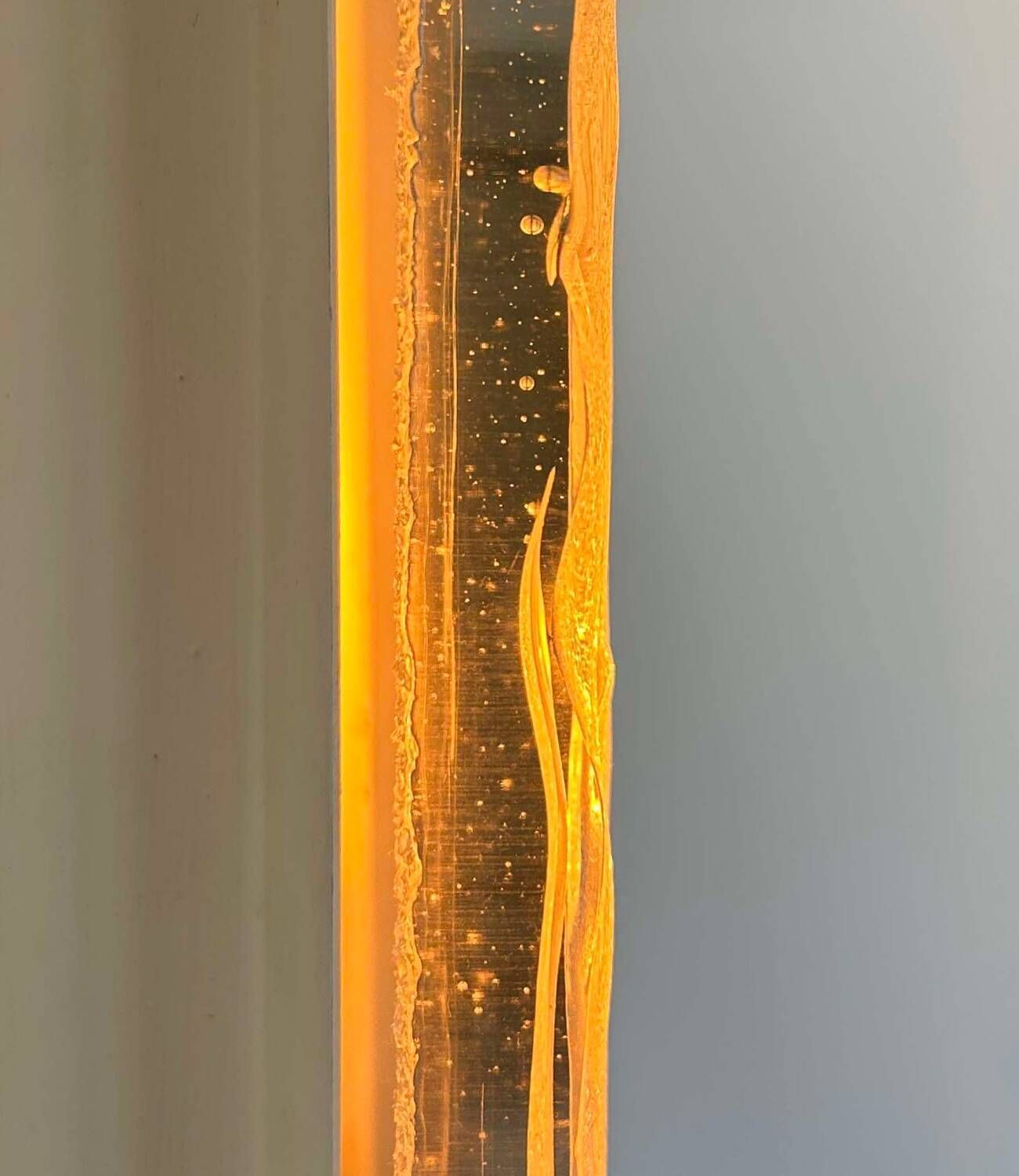 Pair Of Vintage Sconces, Molded Frosted Glass, Murano Italy 1970 photo 456.0