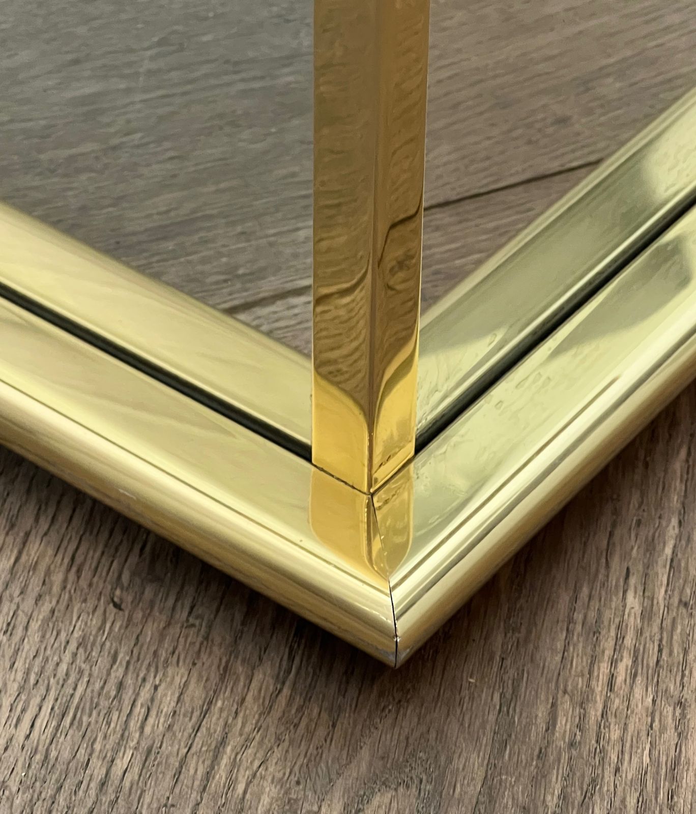 photo for sale Mirrored And Gold Metal Planter