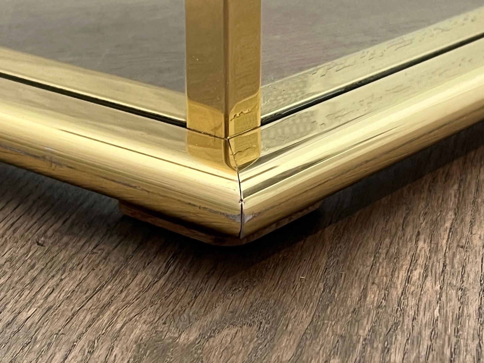 Garden Decor Mirrored And Gold Metal Planter photo