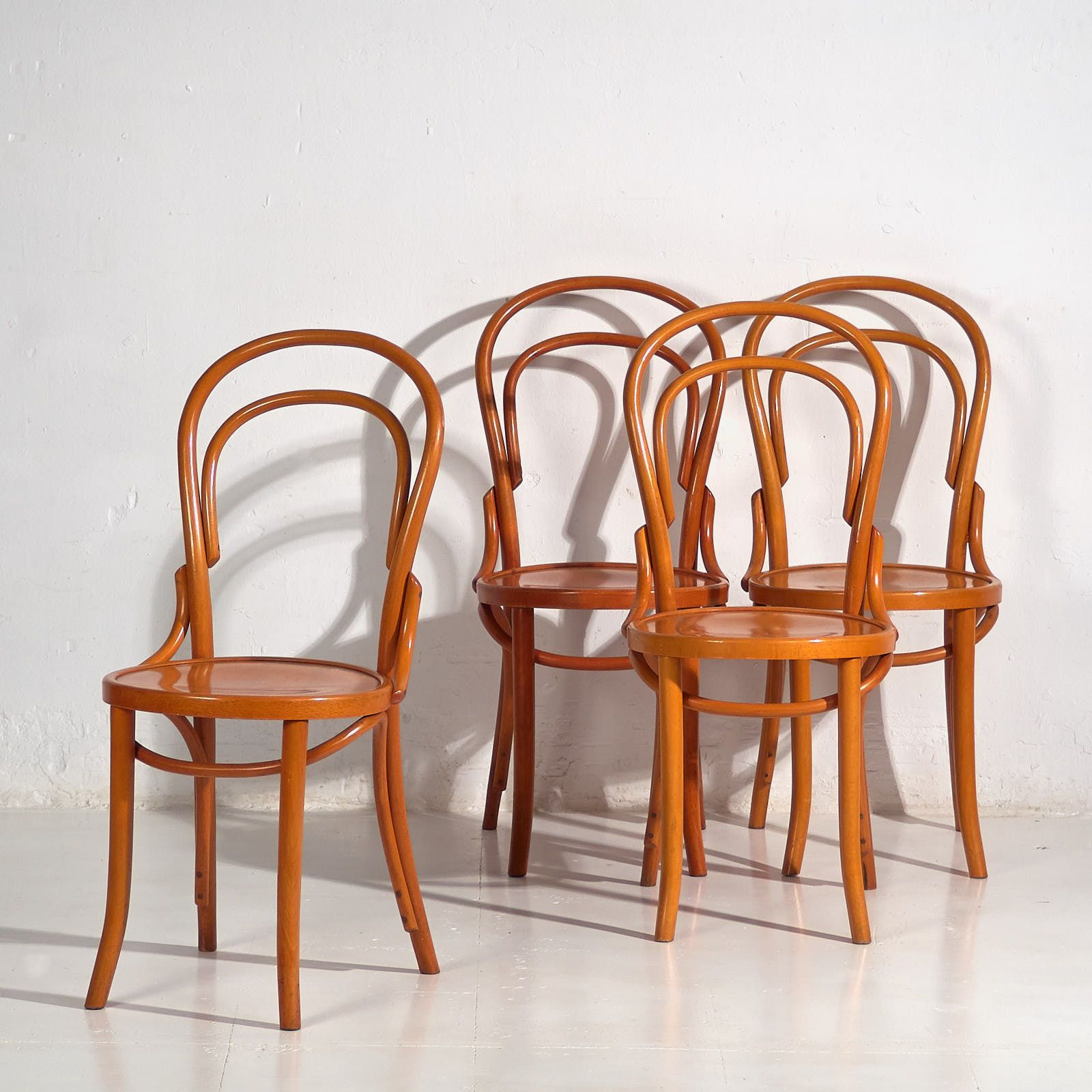 Antique Thonet Chairs (C.1920). Set Of 4 Pieces #5