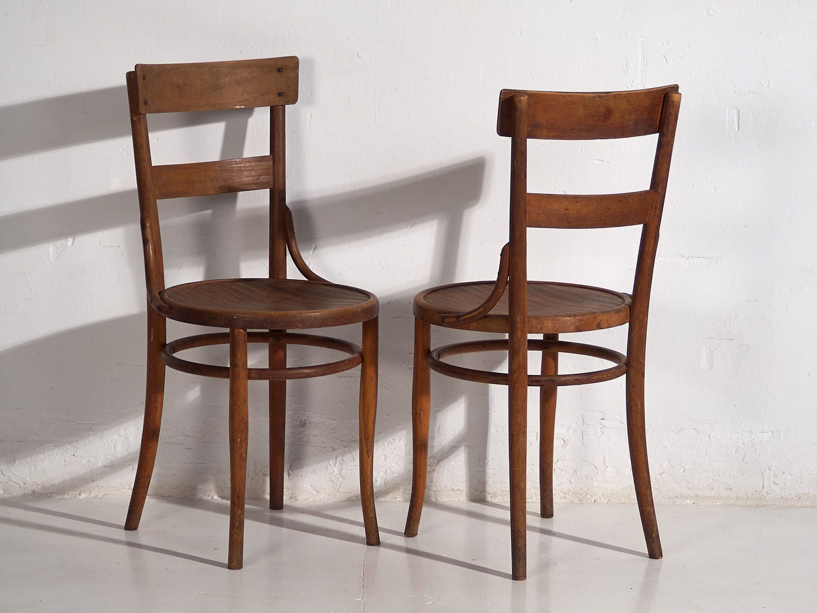 Antique Set Of Thonet Chairs (C.1920). Set Of Four Pieces #1 photo vintage
