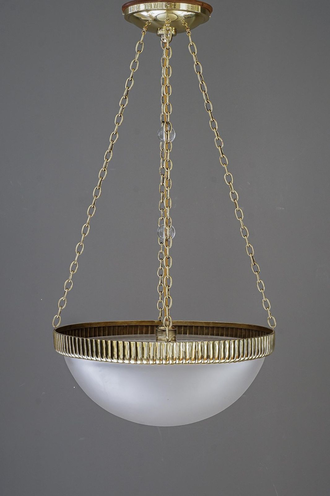 Otto Prutscher Chandelier With Original Glass Shade Vienna Around 1908 photo furniture