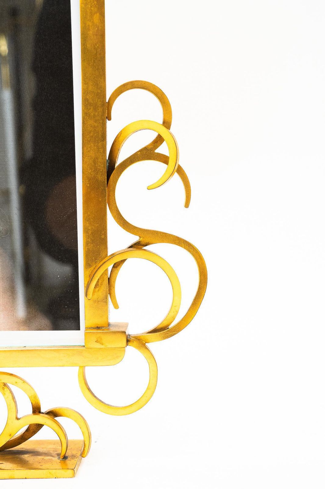 Art Deco Brass Picture Frame With Glass Vienna Around 1920s photo vinterior