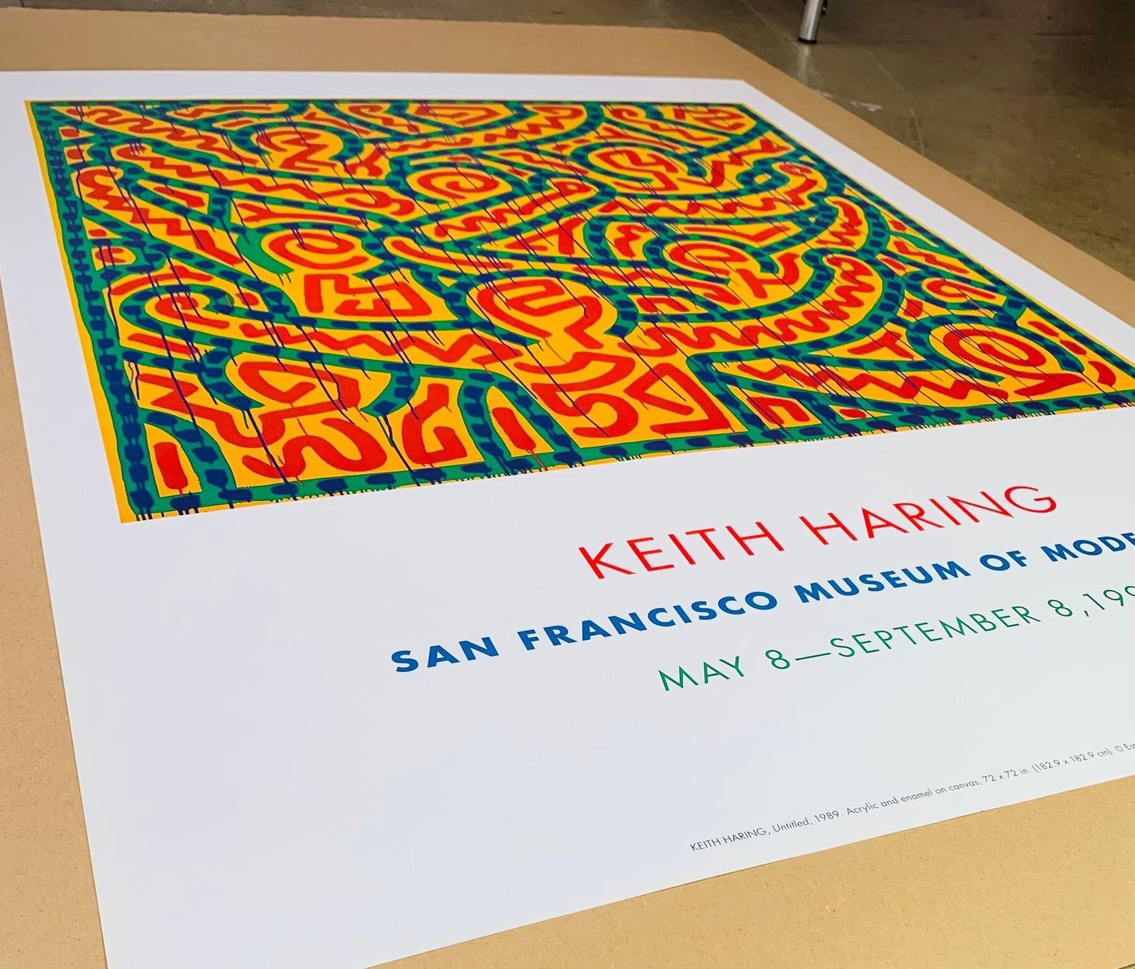 photo furniture Keith Haring   San Francisco Museum Of Modern Art (1998)   Vintage Exhibition Poster