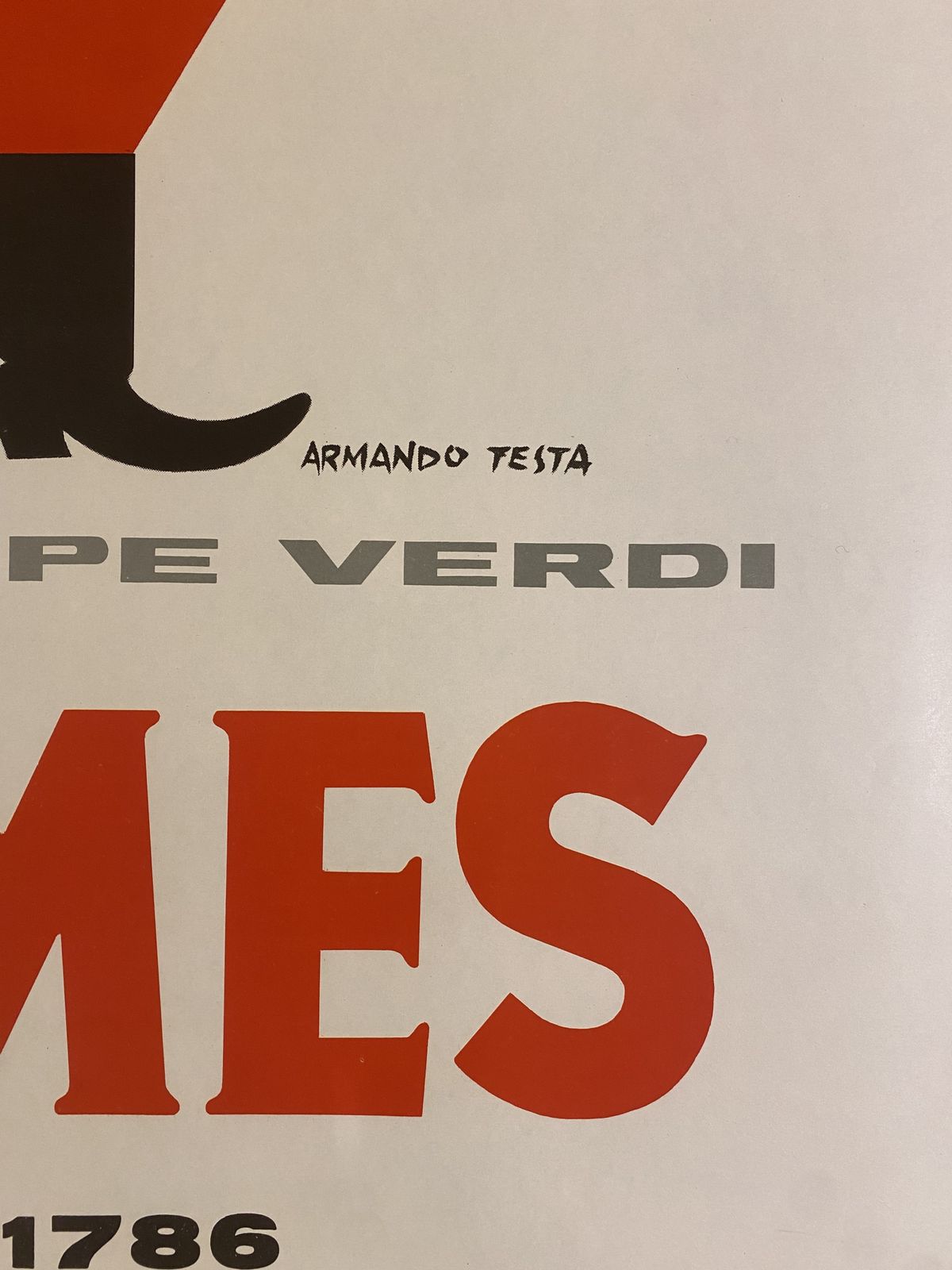 Punt E Mes, Brindisi A Giuseppe Verdi   Original Vintage Affiche Cm 200 X 140 photo vinterior