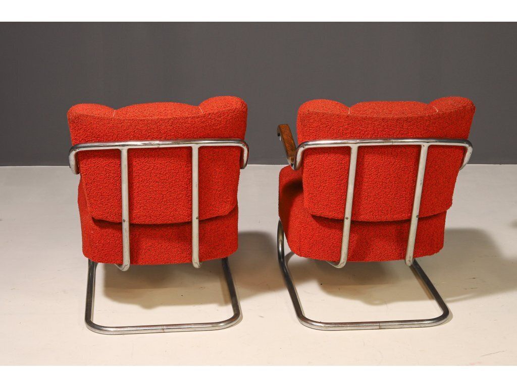 Pair Of Cantilever Armchairs Bauhaus | Thonet, 1930s photo vinterior