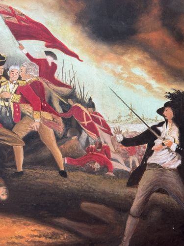 Historic After John Trumbull 'The Battle Of Bunker Hill' Artist Robert Lawson photo buy