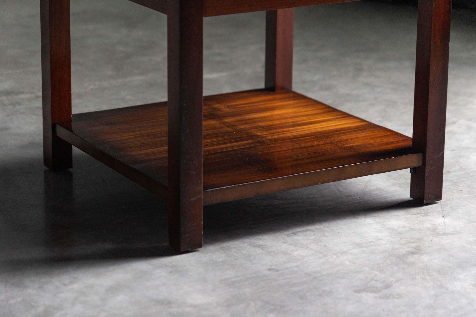 Furniture Bamboo Side Table By Axel Vervoordt, Belgium, 1980s photo