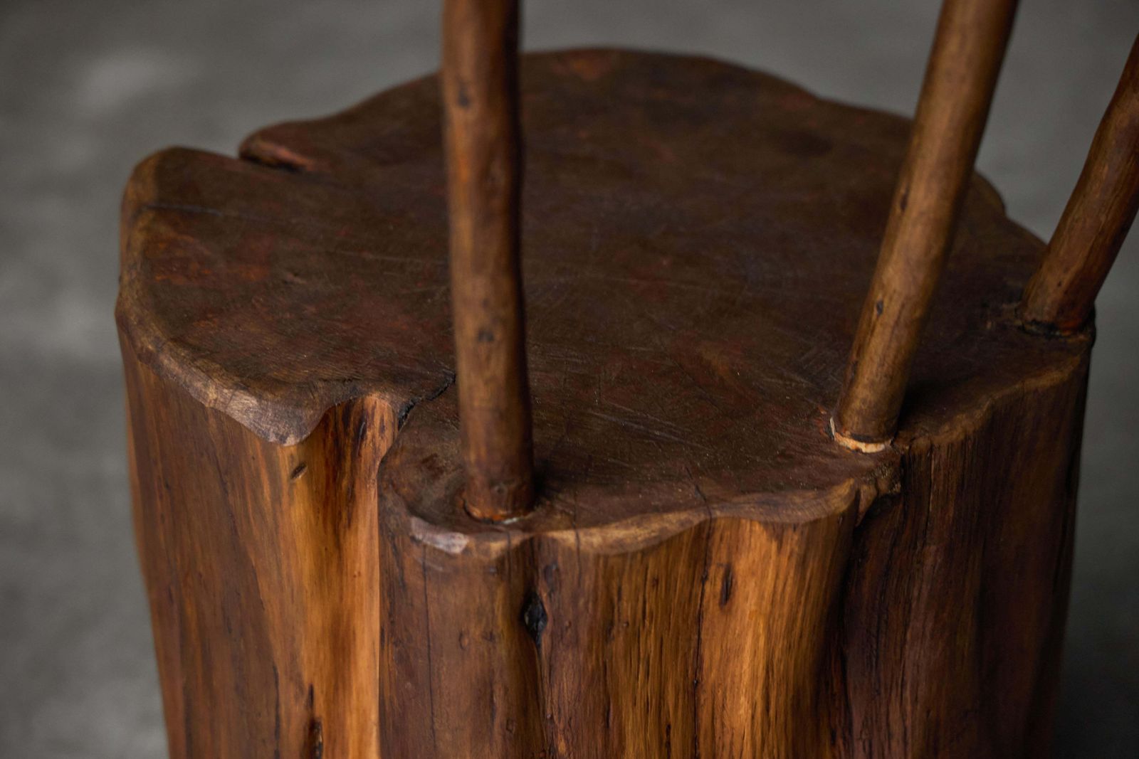 Brutalist Monoxyle Chair, France, 1970s photo buy