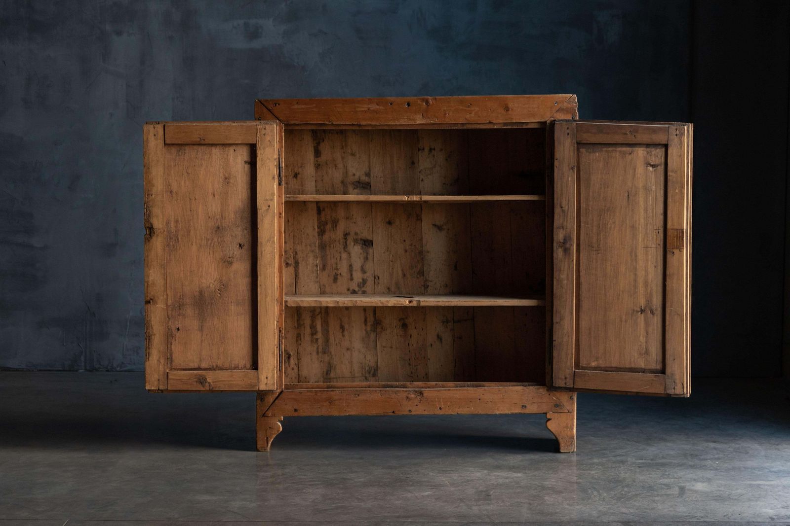 photo furniture Rustic Folk Art Cabinet, France, 19th Century