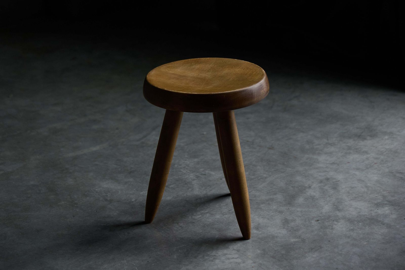 "Berger" Stool By Charlotte Perriand For Steph Simon, France, 1965 photo vintage
