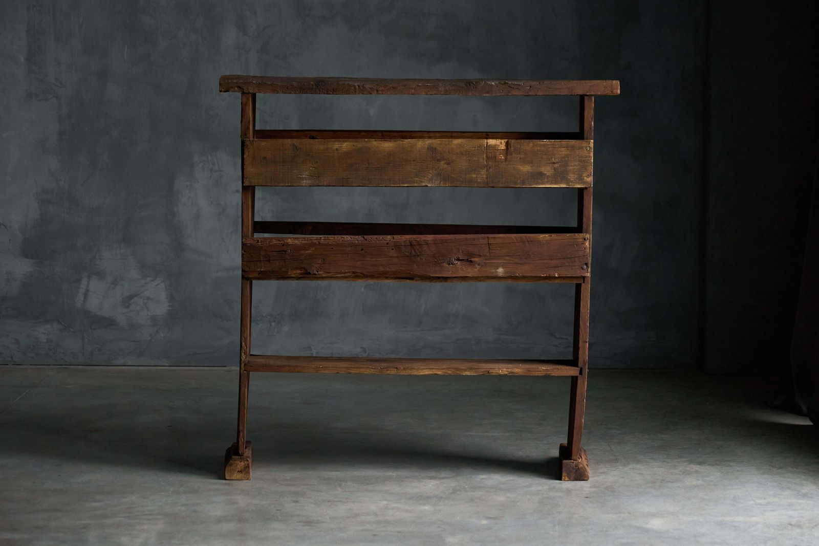 Brutalist Wabi Sabi Bookcase, France, 19th Century photo buy
