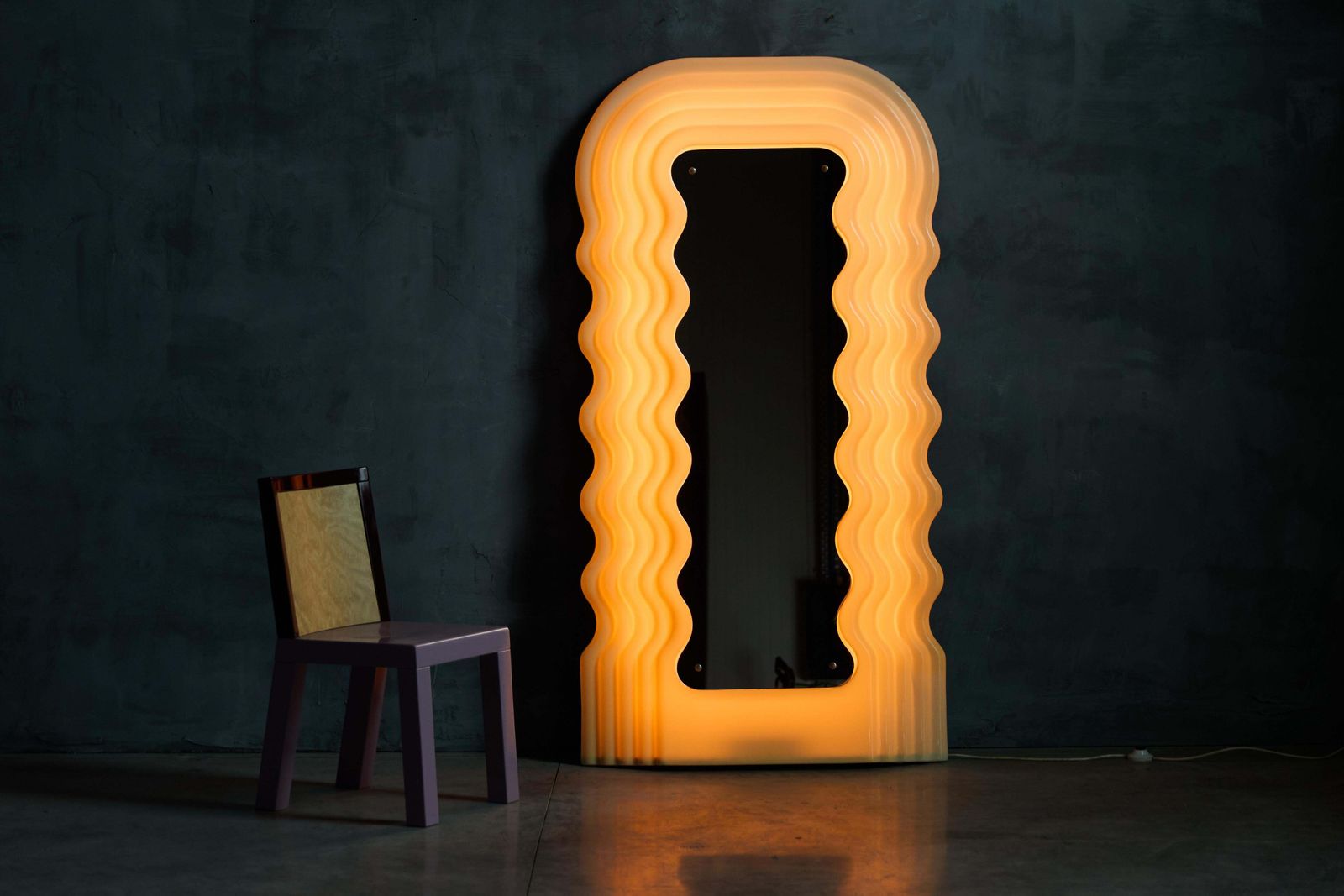 Early Ultrafragola Mirror By Ettore Sottsass For Poltronova, Italy, 1970s photo buy