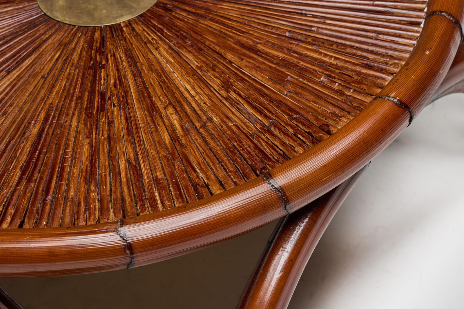 photo buy Bamboo Coffee Table By Gabriella Crespi, Italy, 1970s