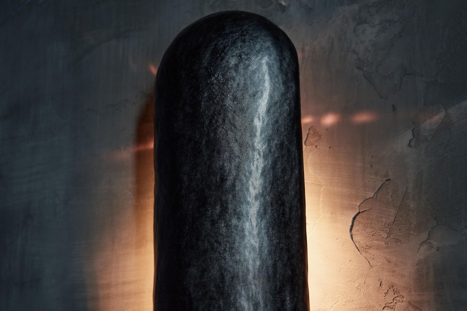 photo furniture Lamp Shade In Hammered And Anodized Aluminum By Sigve Knutson, Norway, 2018