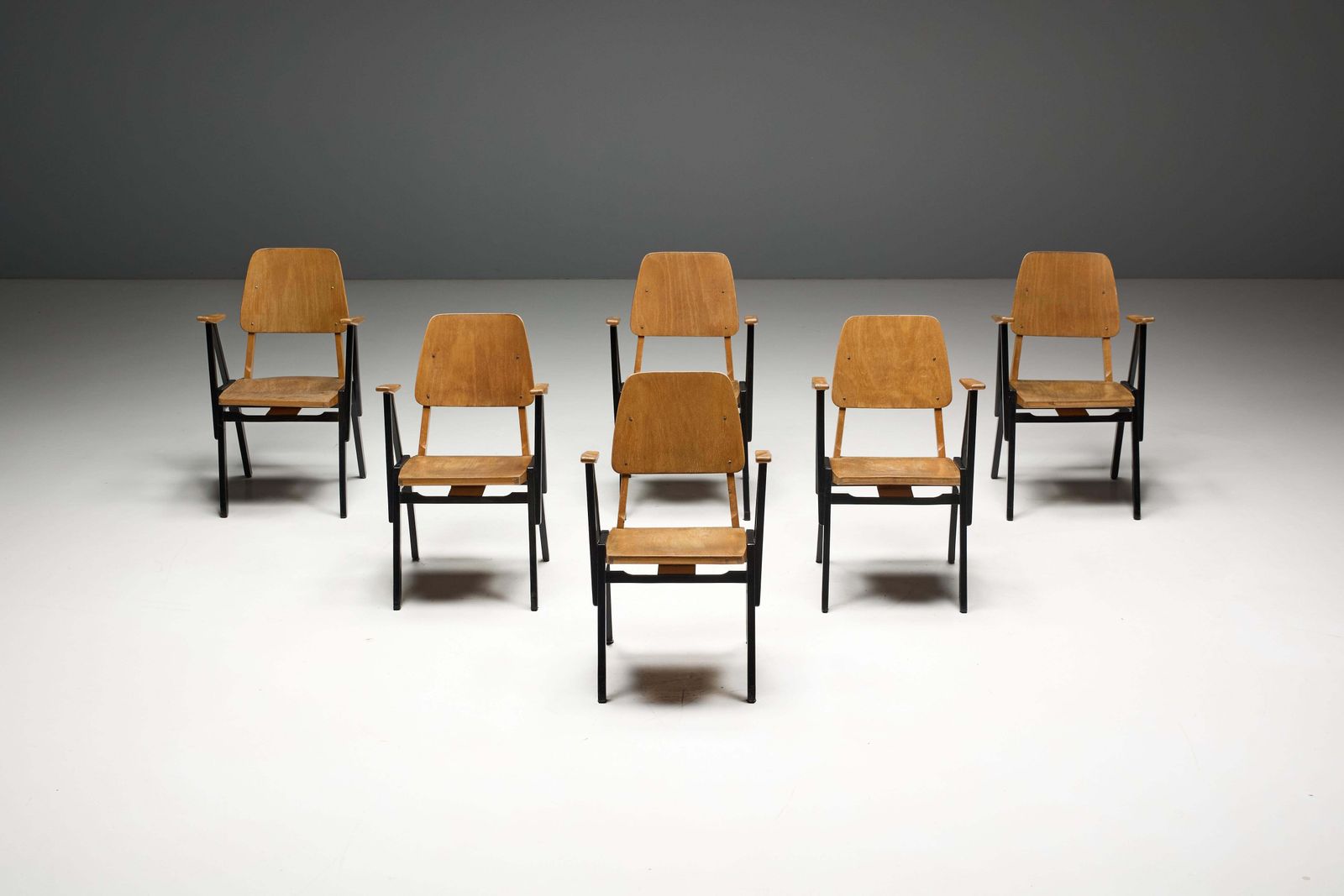 Palais De Tokyo Armchairs By Ermeloo Zwager, Netherlands, 1950s photo 689.0