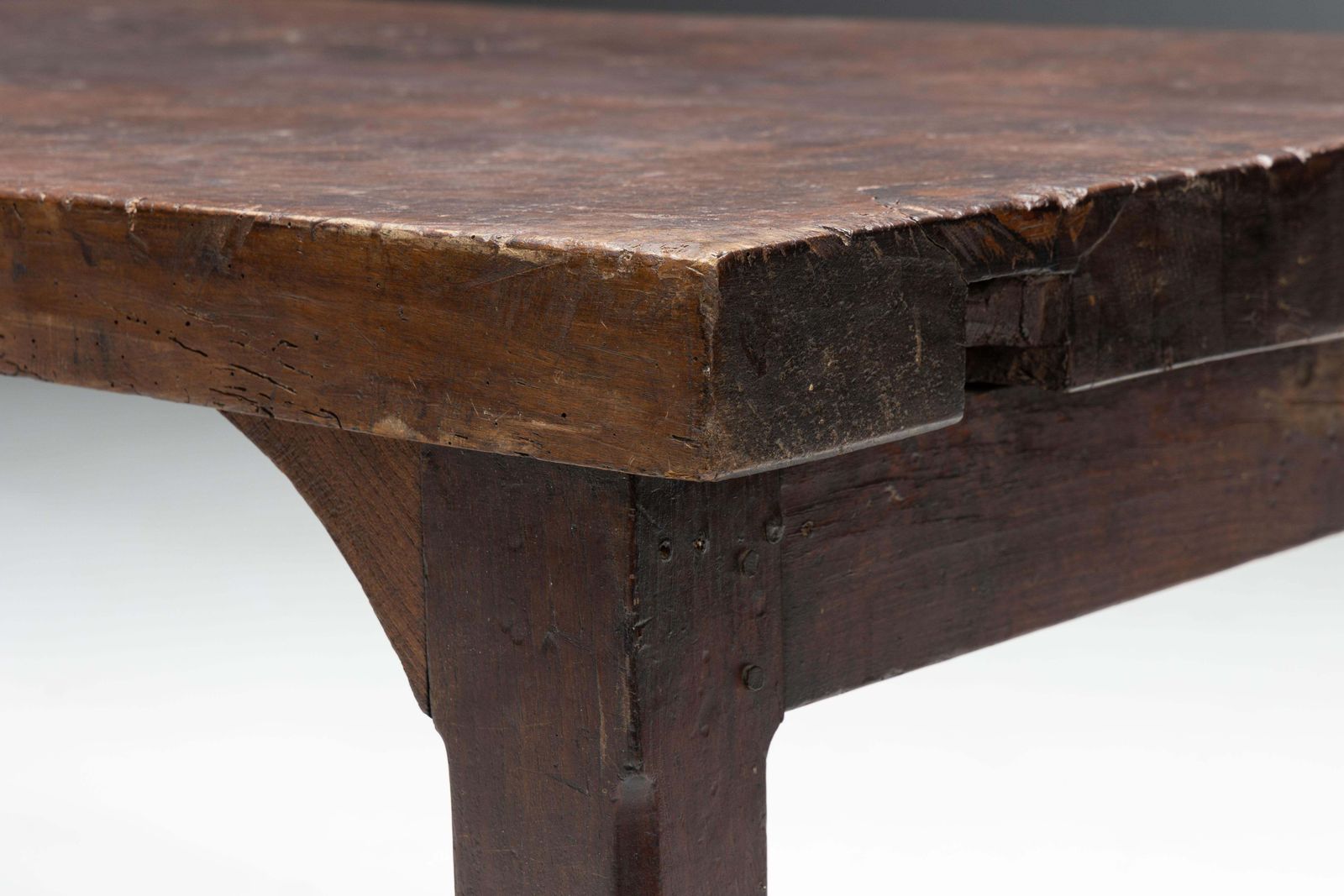 Brutalist Art Populaire Dining Table, France, 19th Century photo vinterior
