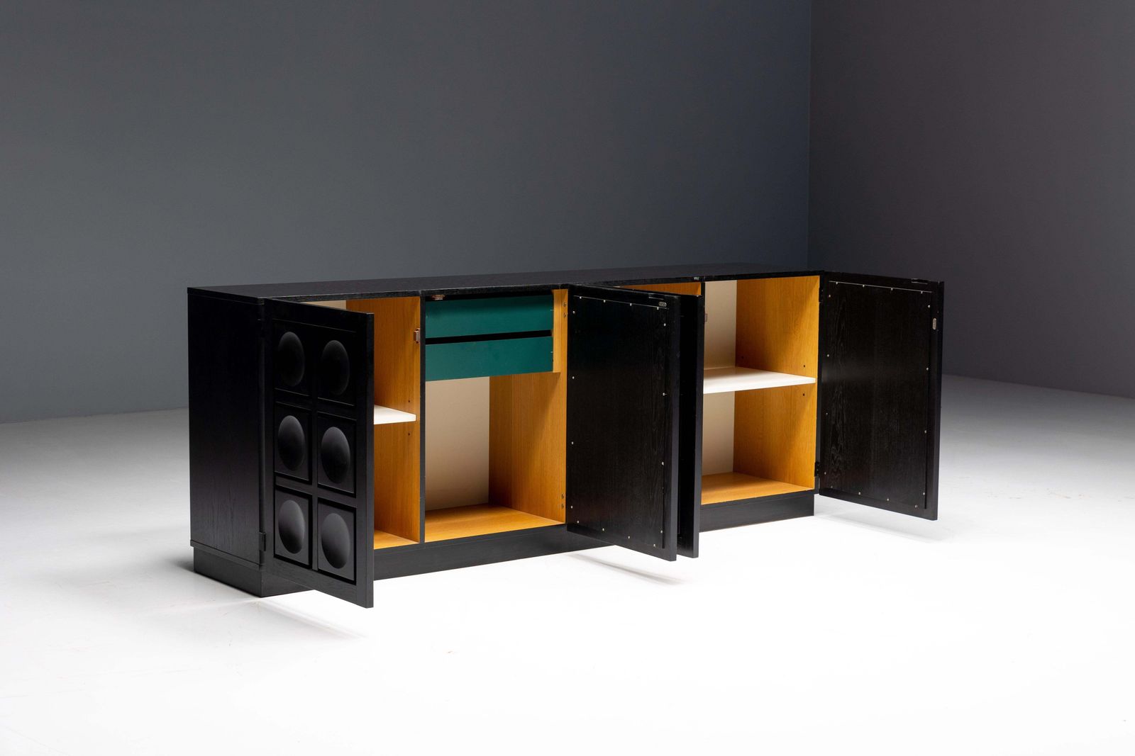 Brutalist Sideboard 'Torino' By Frans Defour, Belgium, 1970s photo vintage