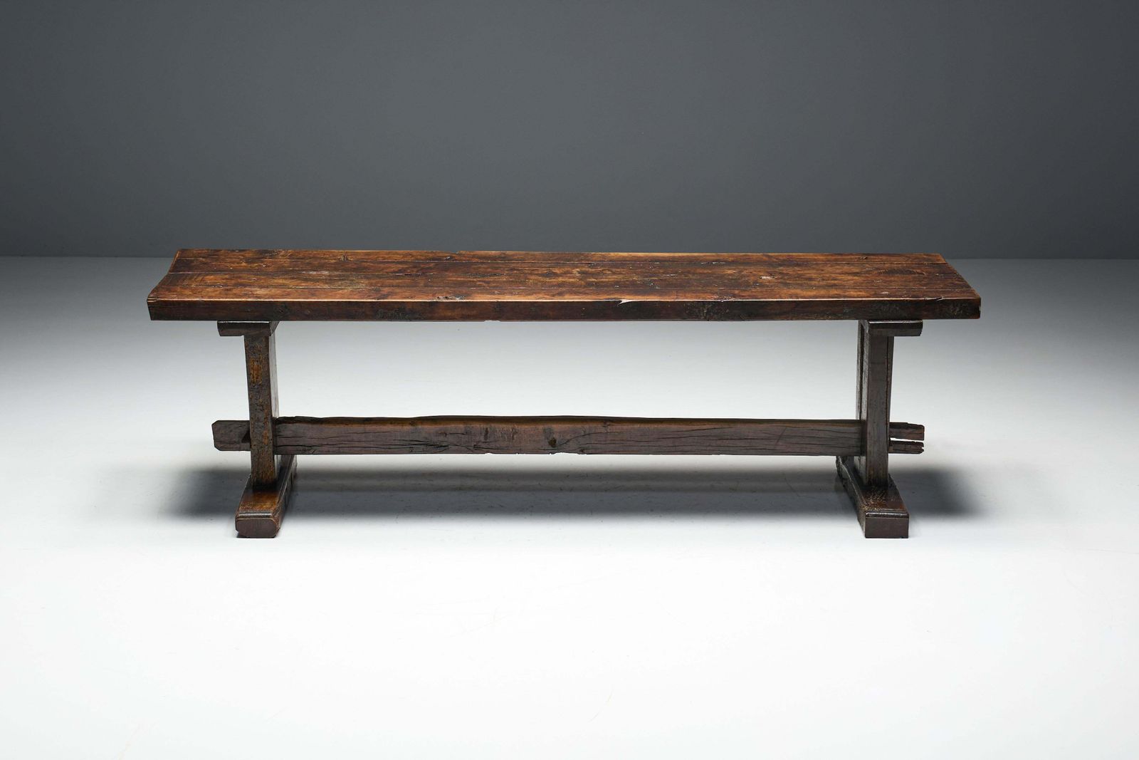 Robust Travail Populaire Farm Table, France, 19th Century photo Furniture