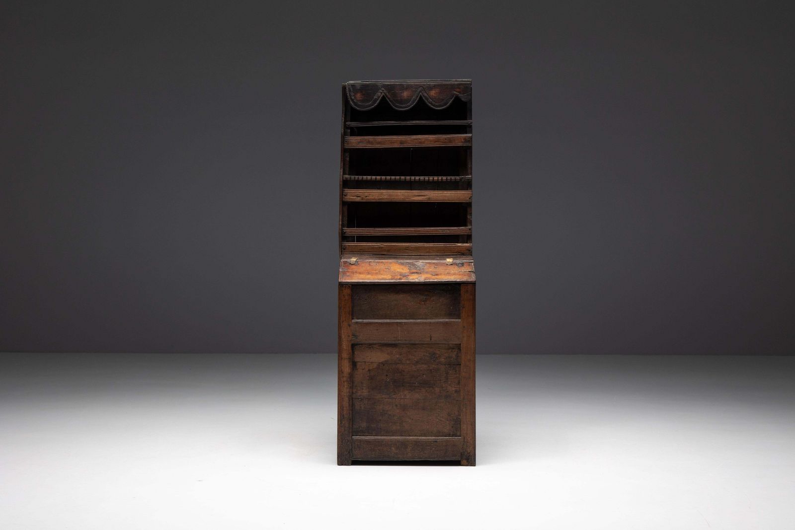 Primitive Folk Art Shelving Cupboard, France, 19th Century photo 4155.0