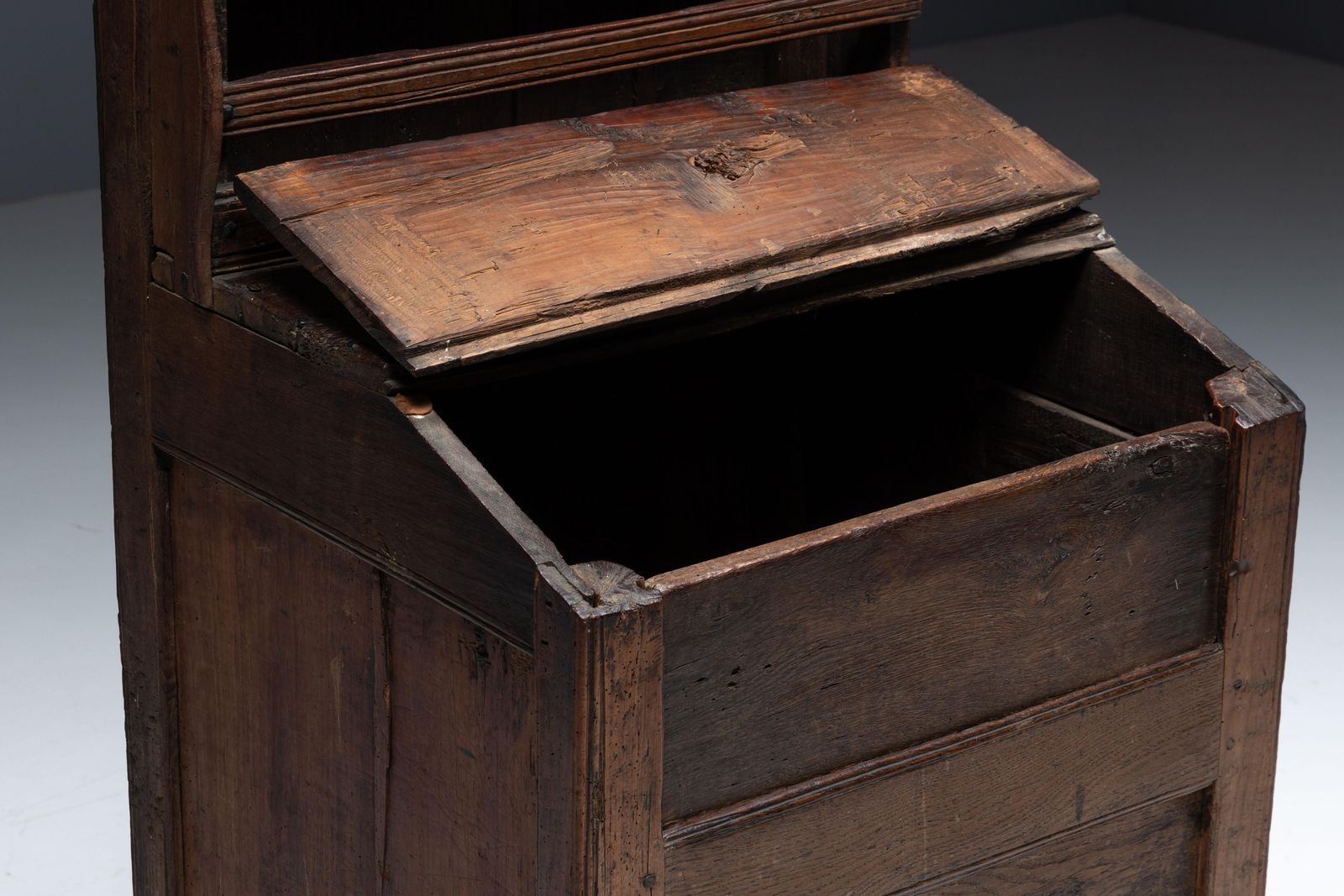 photo furniture Primitive Folk Art Shelving Cupboard, France, 19th Century