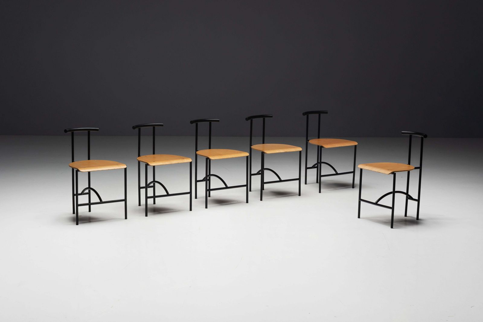photo furniture Postmodern "Tokyo" Dining Chairs By Rodney Kinsman For Bieffeplast, Italy, 1980s
