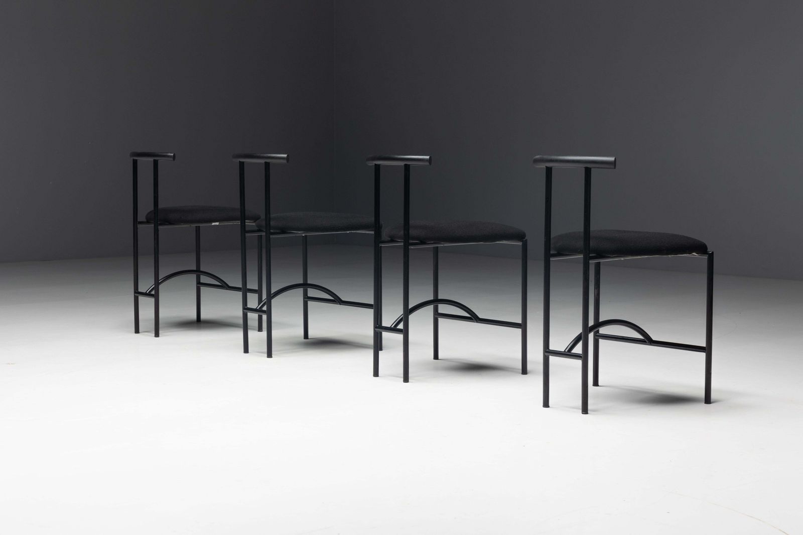 Postmodern "Tokyo" Dining Chairs By Rodney Kinsman For Bieffeplast, Italy, 1980s photo vintage