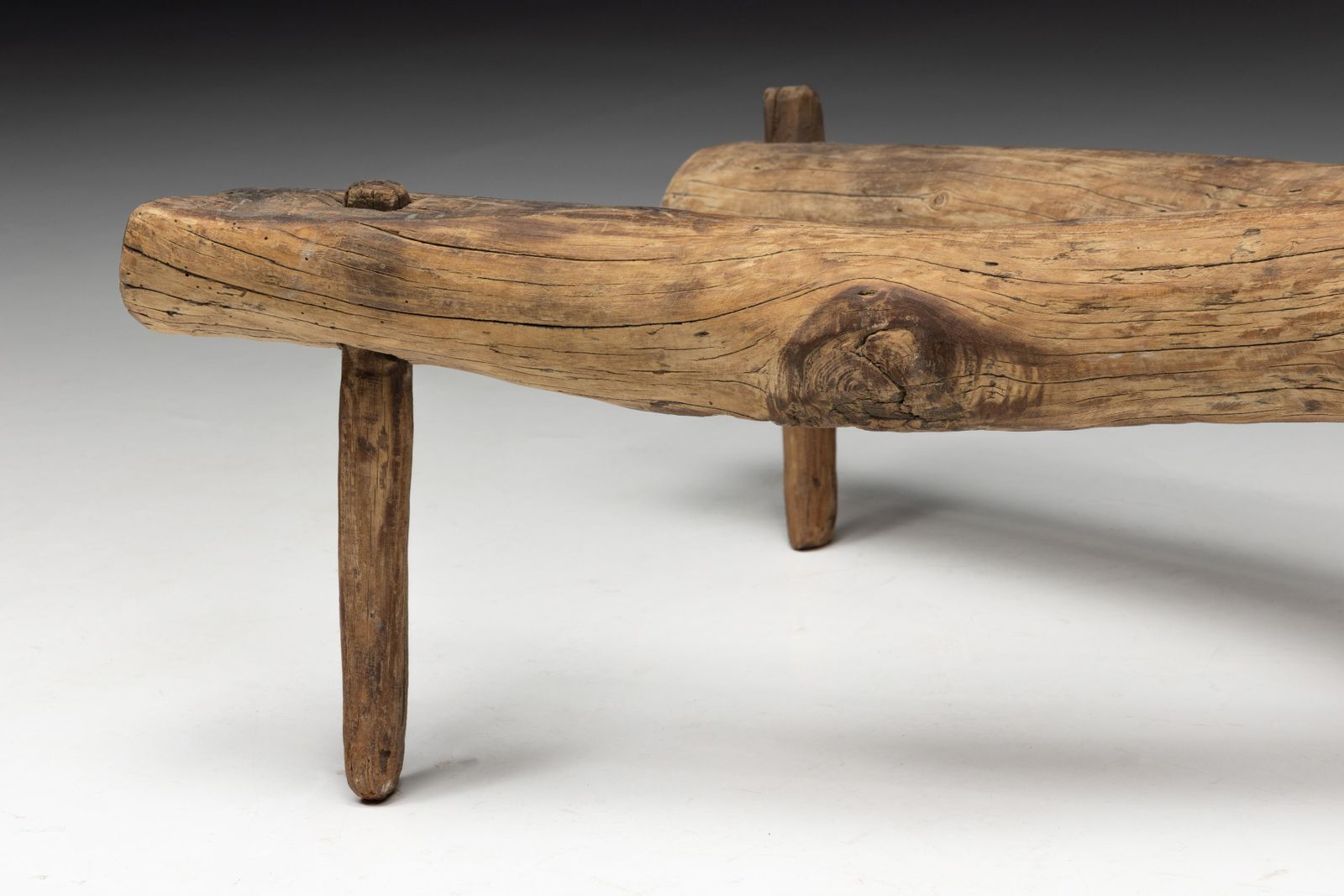 photo vintage Wabi Sabi Primitive Tripod Stool, France, 18th Century