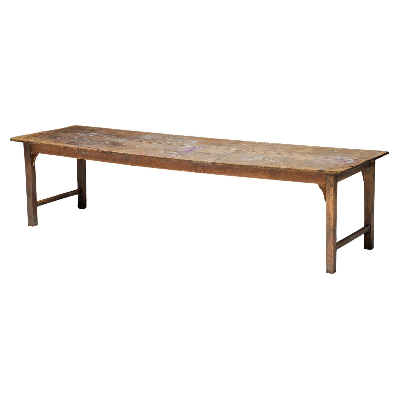 Rustic Primitive Farmhouse Dining Table, France, 19th Century