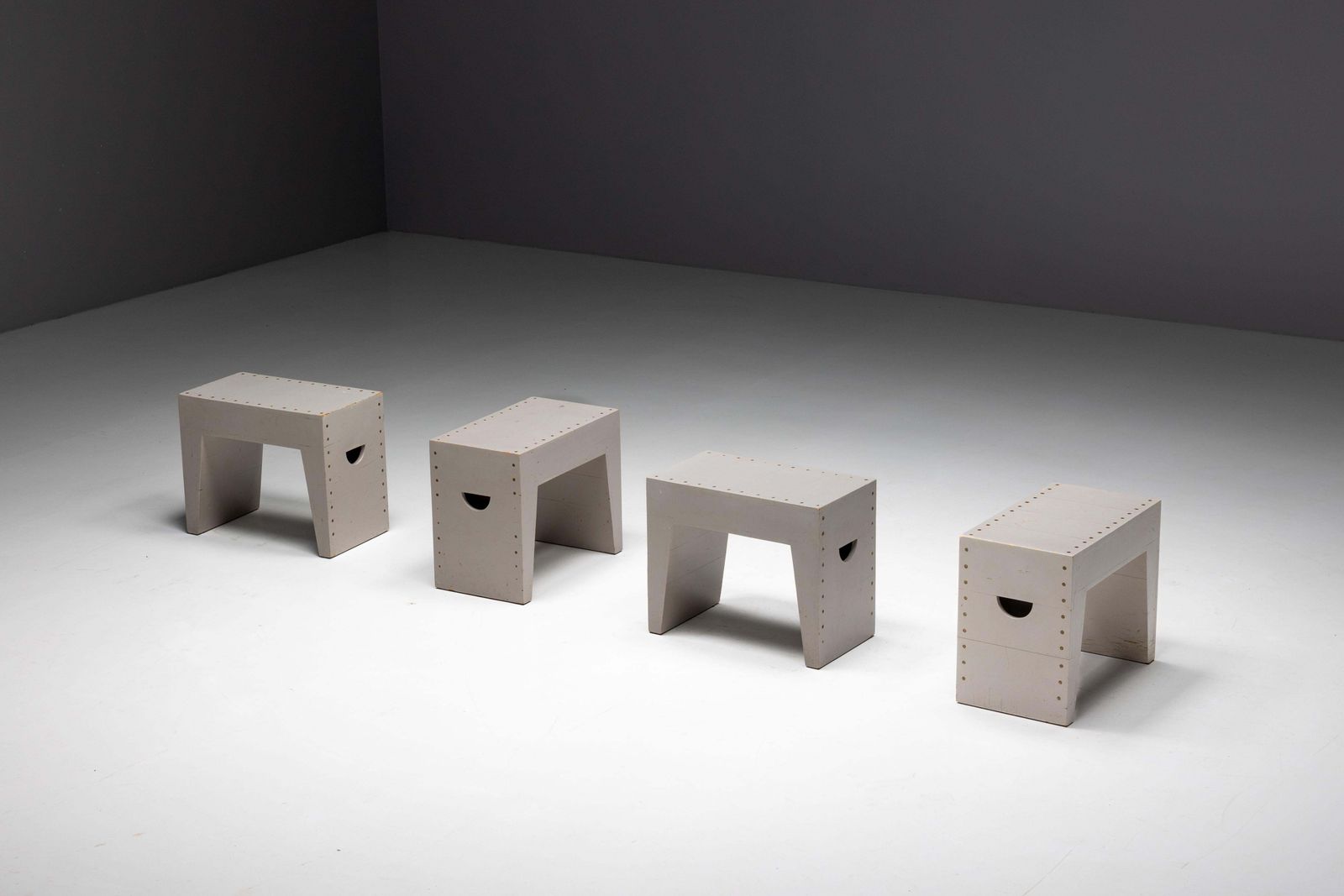 Bossche School Stools By Dom Hans Van Der Laan & Jan De Jong, Netherlands, 1970s photo 3721.0