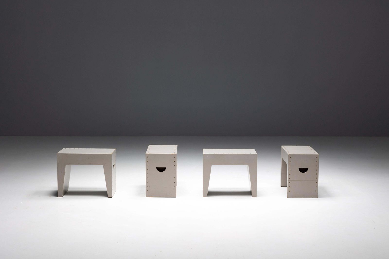 photo for sale Bossche School Stools By Dom Hans Van Der Laan & Jan De Jong, Netherlands, 1970s
