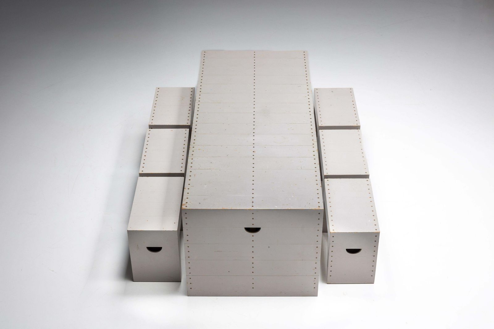 photo vinterior Bossche School Table By Dom Hans Van Der Laan & Jan De Jong, Netherlands, 1970s