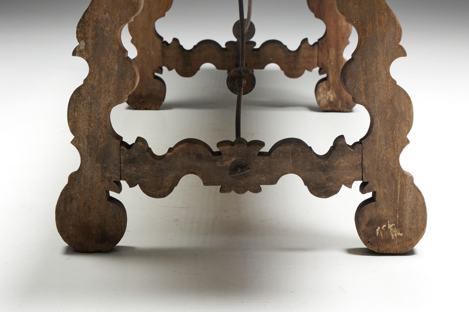 photo vinterior Rustic Folk Art Trestle Table, Spain, 19th Century