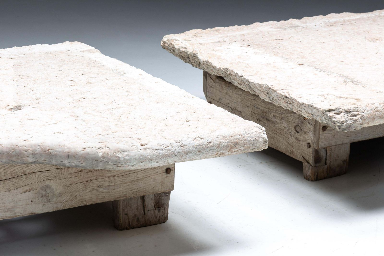 Robust Farm Stone Coffee Tables, Italy, 19th Century photo Furniture