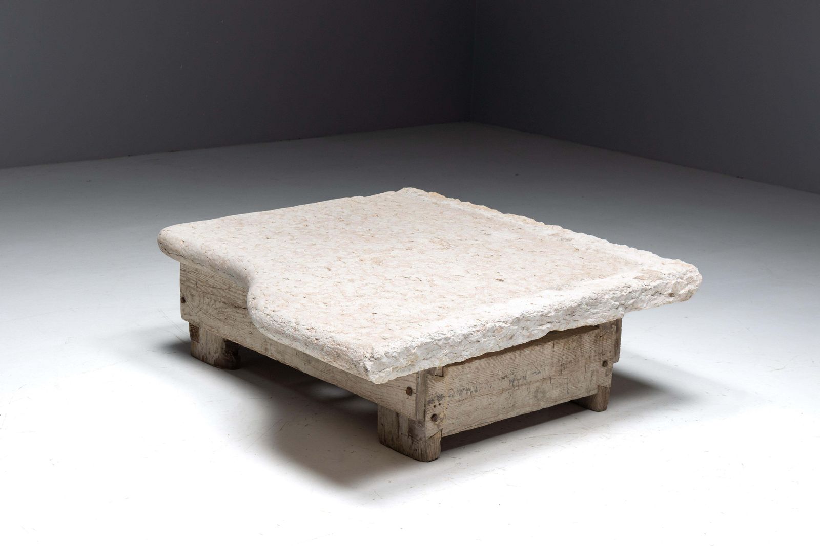 photo for sale Robust Farm Stone Coffee Tables, Italy, 19th Century