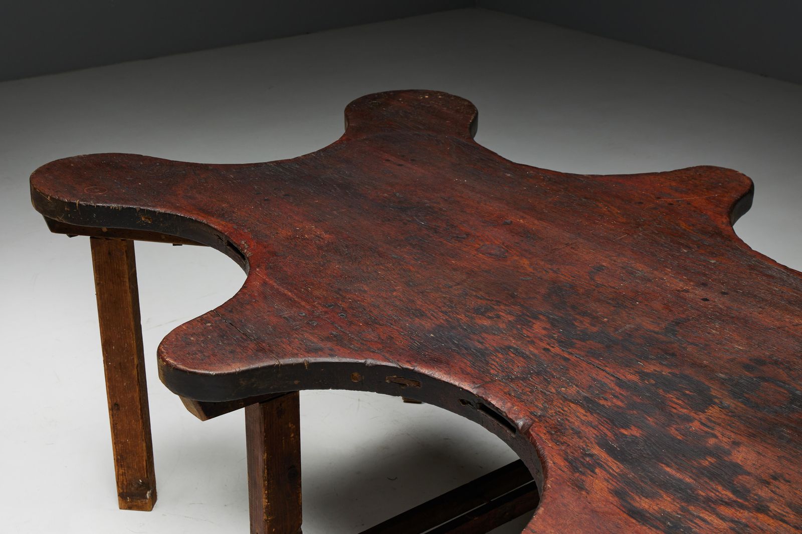 photo furniture Rustic Free Form Organic Table, France, Late 19th Century