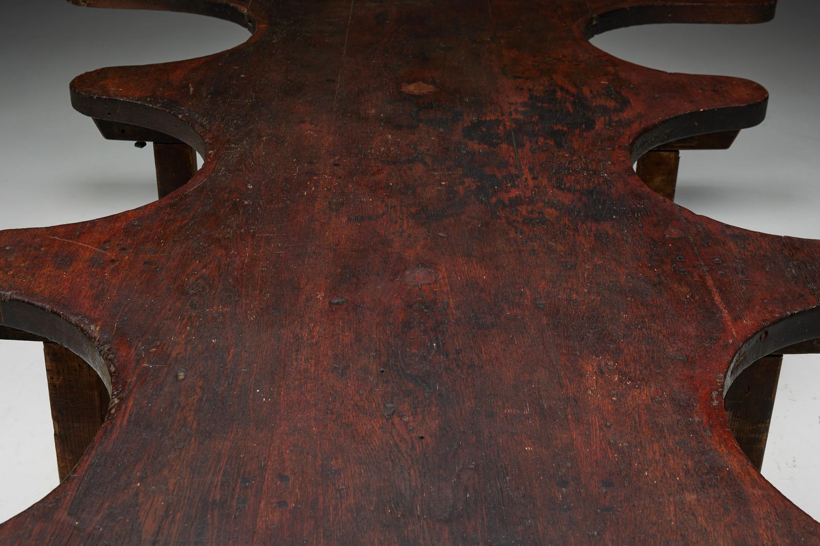 Furniture Rustic Free Form Organic Table, France, Late 19th Century photo