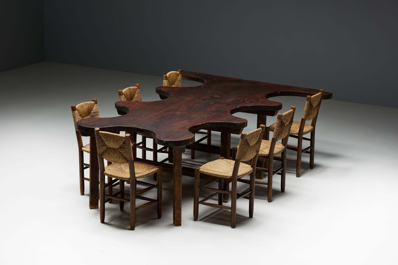 photo buy Rustic Free Form Organic Table, France, Late 19th Century