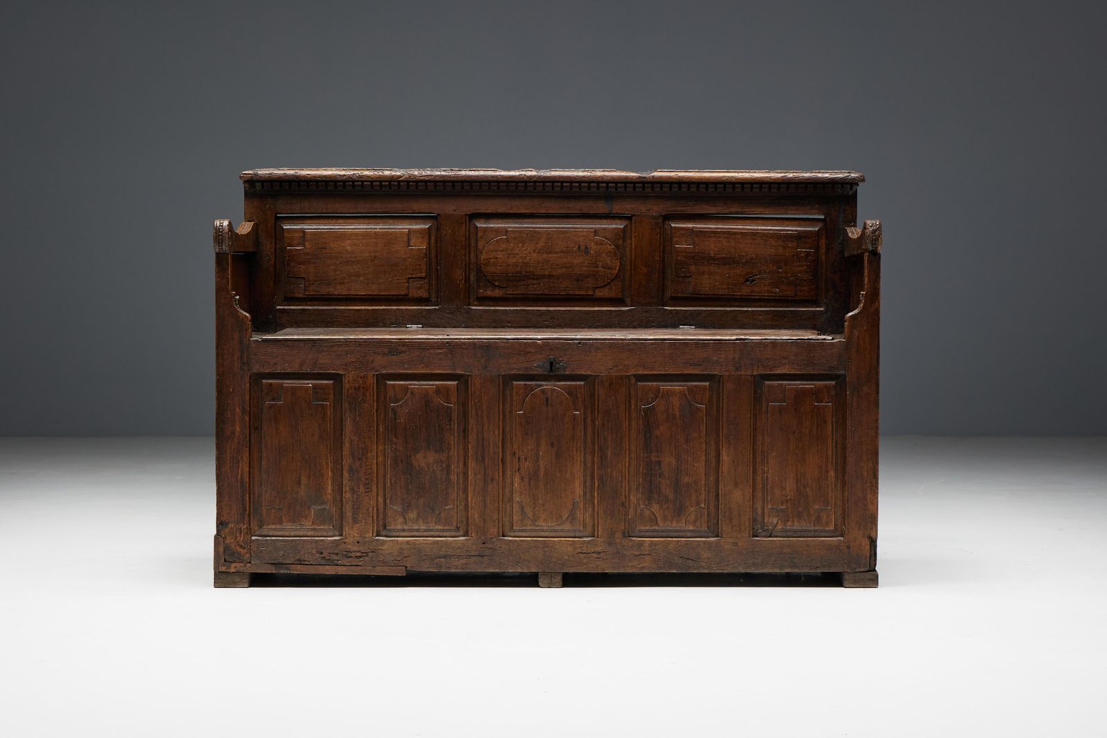 Art Populaire Chest Bench, France, 17th Century photo furniture