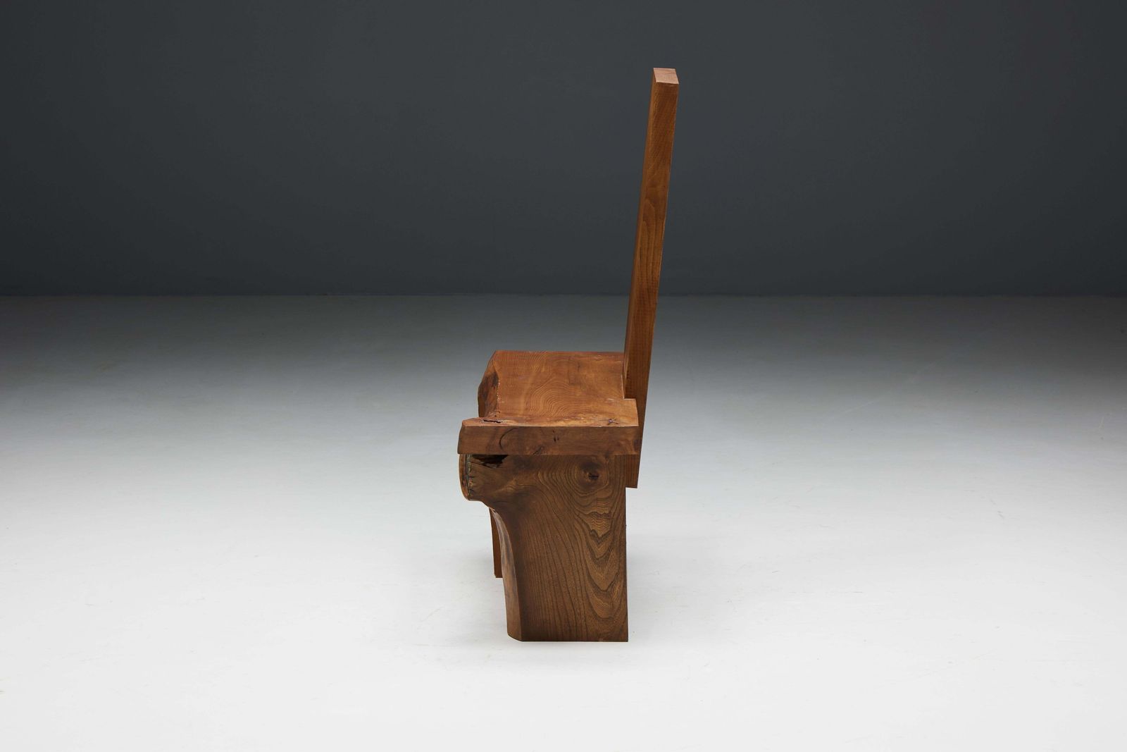 Brutalist Monoxylite Chair, France, 1950s photo buy