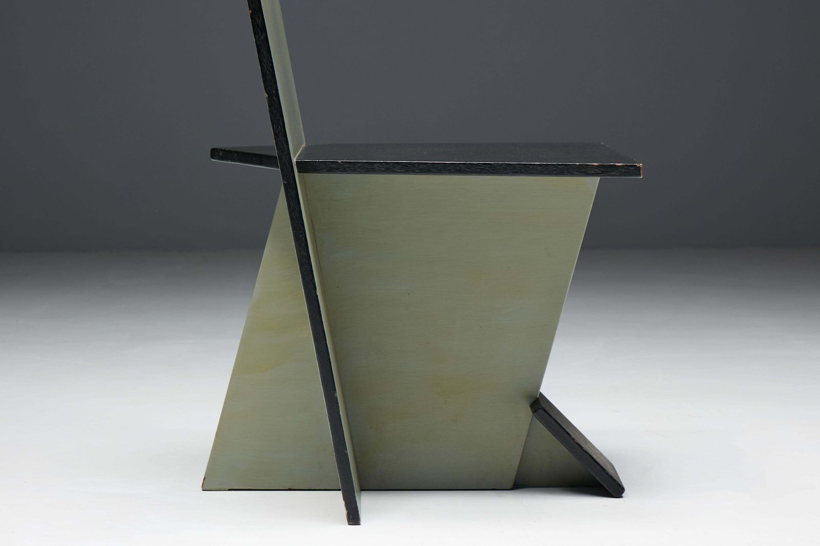 photo vintage Dining Chairs In The Style Of De Stijl Movement, Netherlands, 1950s
