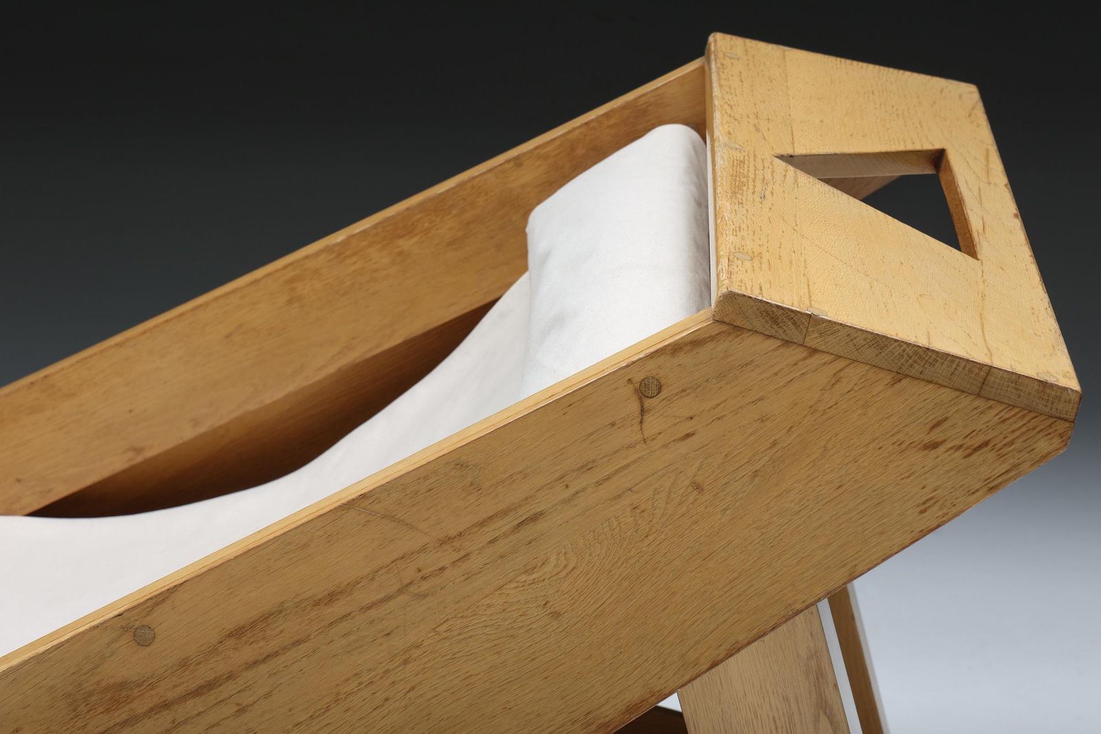 photo furniture Wooden Architectural Lounge Chairs, Italy, 1960s